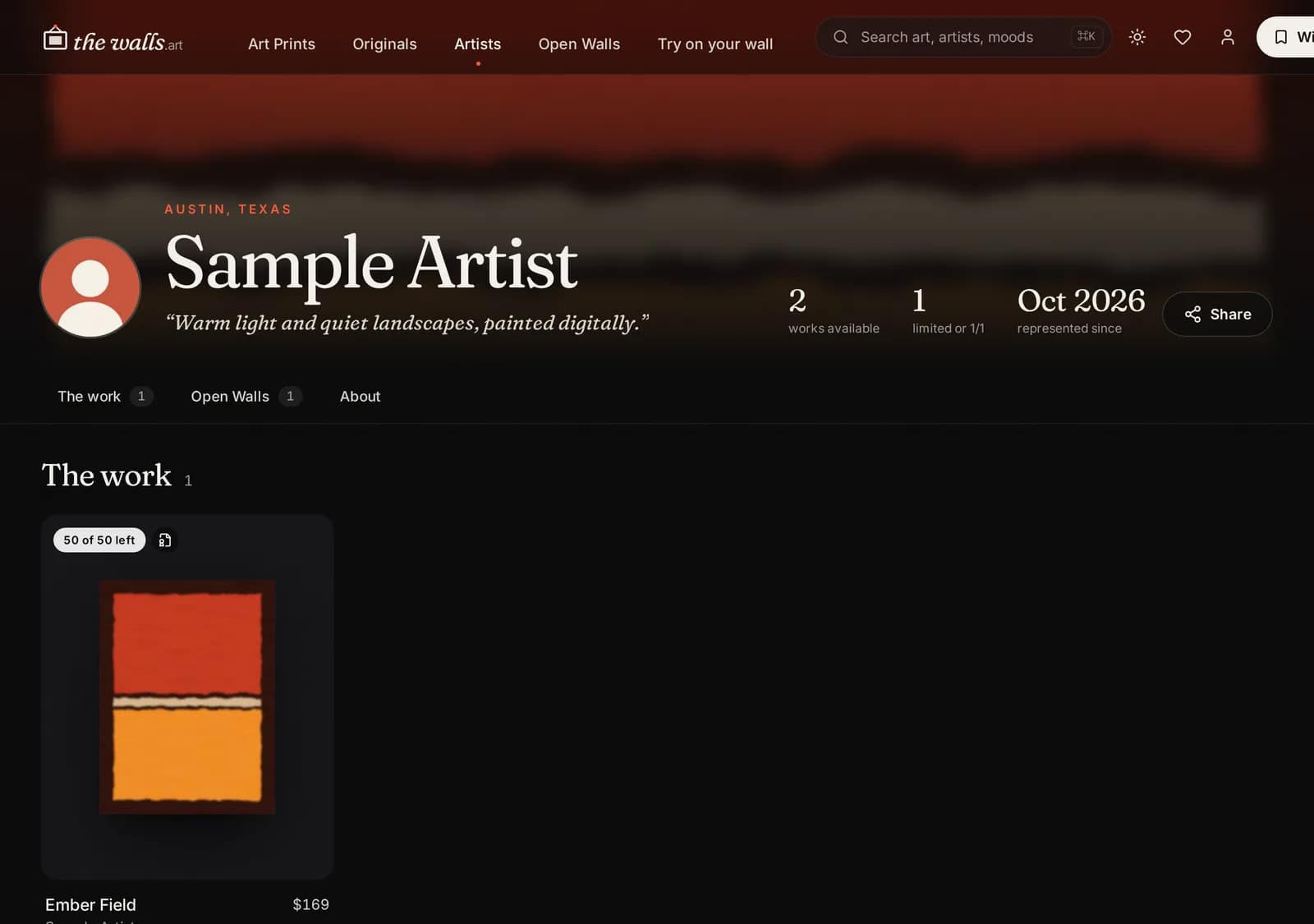 See your works on the store