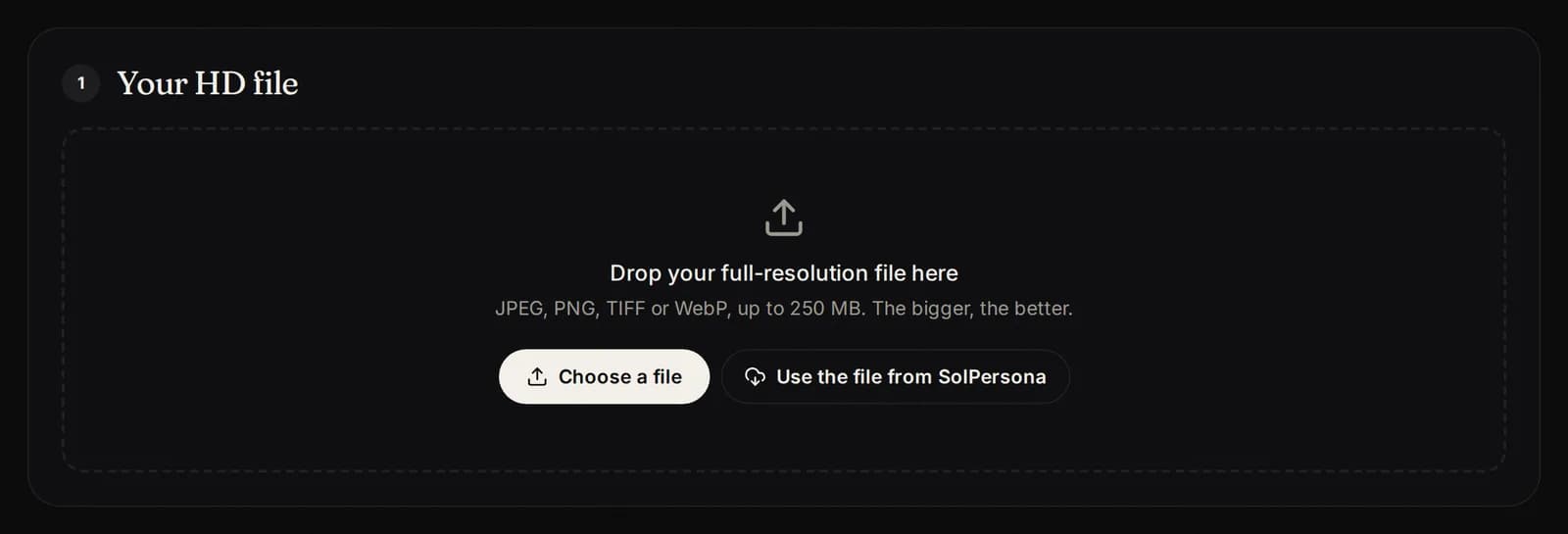 1. Your HD file