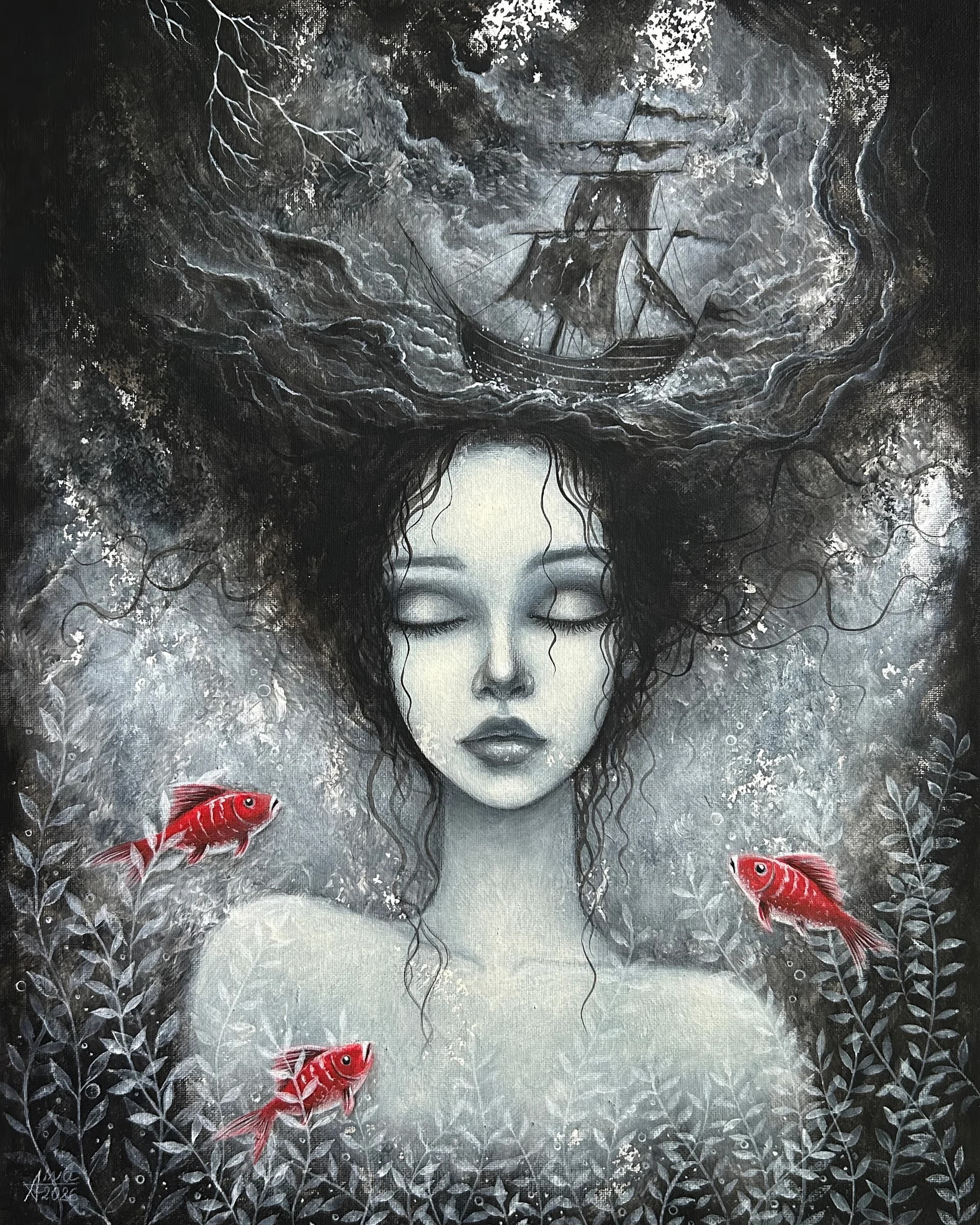 The Sea Within. Symbolic Ocean Art by Ainaliora